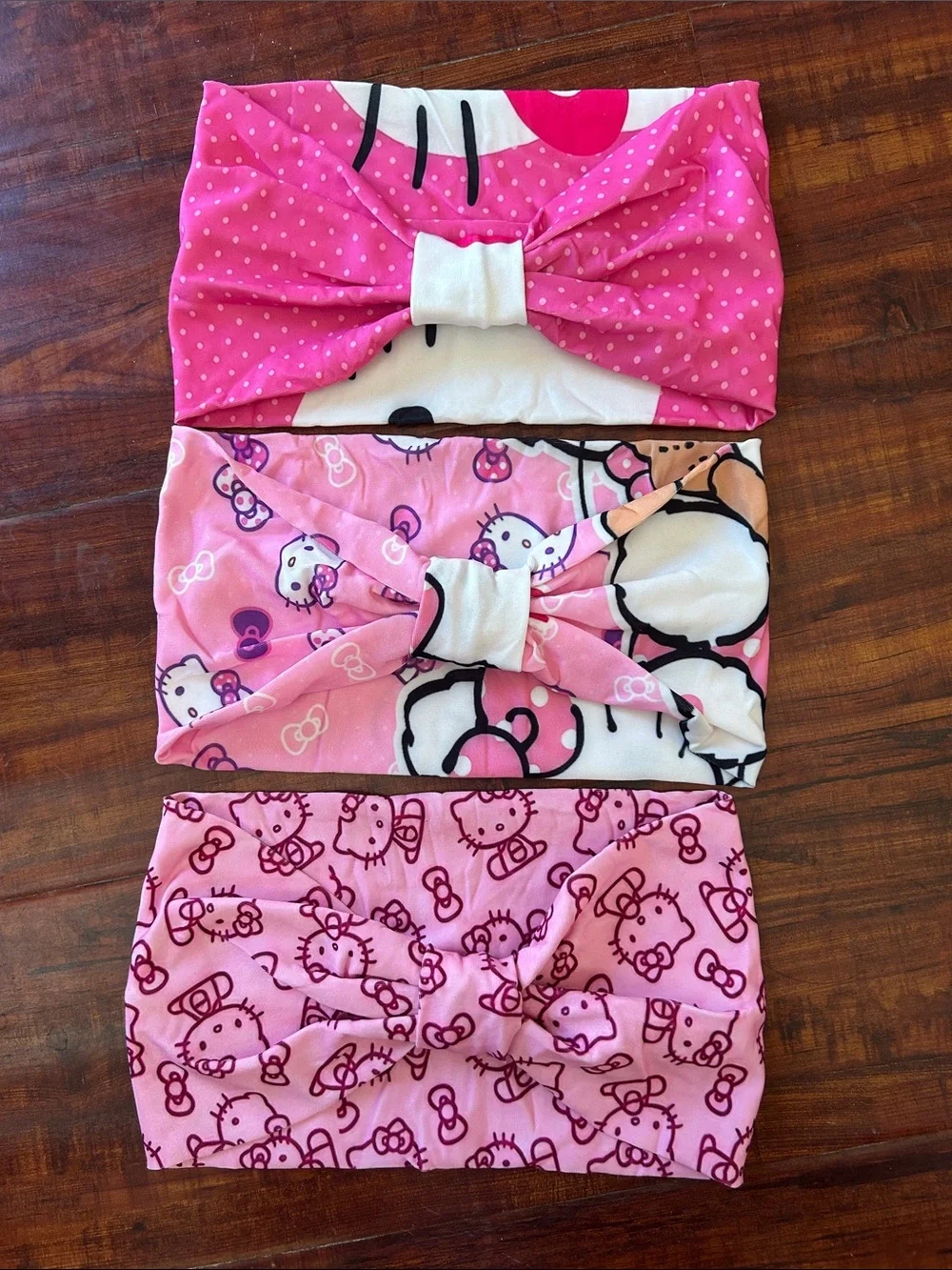 Hello Kitty Pink Patterned headband Set-6 piece